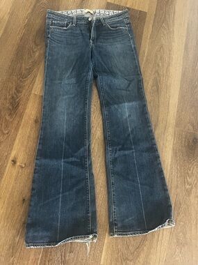 PRPS Denim Jeans with Bandana-Inspired Waist Liner - Blue